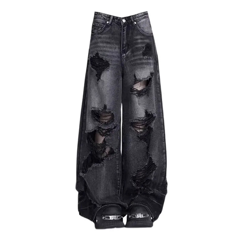 Women's vintage ripped jeans